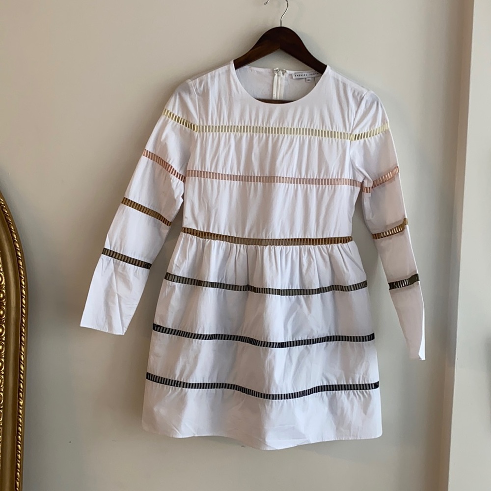White poofy dress English Factory xs